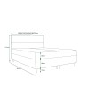 Łóżko kontynentalne FLO 180x200   | CORNERO
