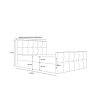 Łóżko kontynentalne KLEO 140x200 | CORNERO